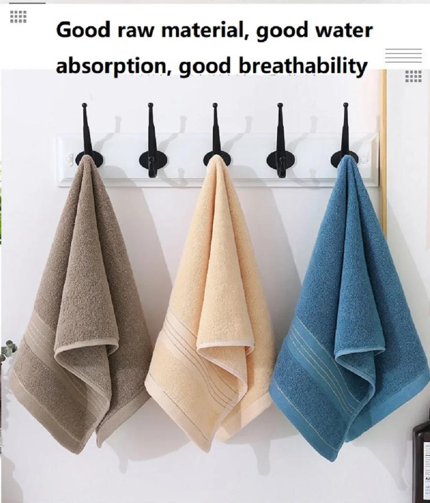 1pcs Thick and Highly Absorbent Cotton Adult and Children's Universal Towels, Solid Color Skin Friendly Towels Towels Bathroom