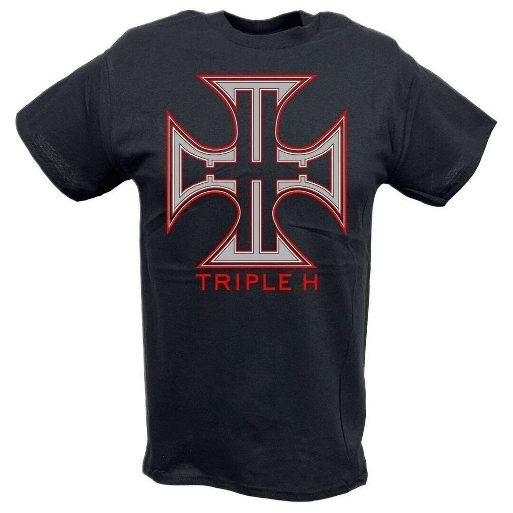Triple H The Game Cross Logo Black Tshirt