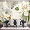 Wallpaper 3d Retro Flowers Murals Living Room Tv Study Bedroom Home Decor Wall Papers