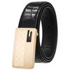 Повседневный ремень из нержавеющей стали с гладкой пряжкой, мужской ремень, ремень из коровьей кожи первого слоя Ly36-61633-5