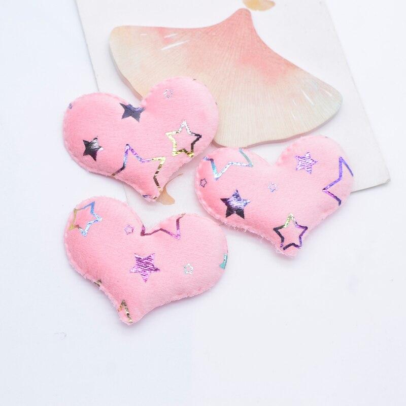 24 шт. 55*42 мм, плюшевые бронзовые узоры, аппликации в форме сердца для одежды, шляпа, нашивки для шитья, головные уборы «сделай сам», заколки для волос, аксессуары с бантом