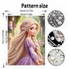 Disney Rapunzel pearl painting handmade diy pearl art painting simple living room hanging painting decoration
