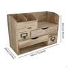 Desktop Organizer with Drawers Storage Box Shelf Sleek Display Rack Tabletop Organization