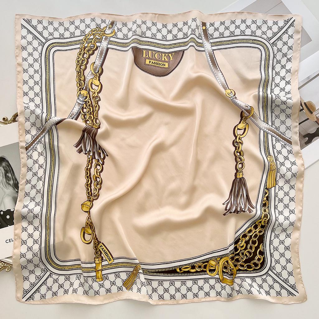 New Minimalist Small Square Scarf Women'S Scarf Professional Small Scarf Autumn And Winter Warm Shawl Scarf Temperament Headband