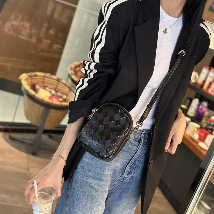 Женская сумка-мессенджер для мобильного телефона, универсальная ромбовидная вертикальная сумка из коровьей кожи растительного дубления, маленькая сумка через плечо