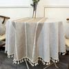 Table Cloth Round Tablecloth With Tassel Home Textile Nordic Style Kitchen Waterproof Table Cover Modern Home Decor