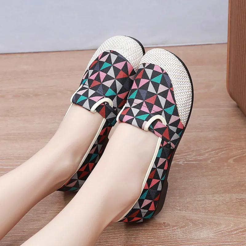 Cresfimix Sapatos Femininas женские милые легкие черные и серые разноцветные полосатые туфли на плоской подошве женские весенние и летние лоферы A16b