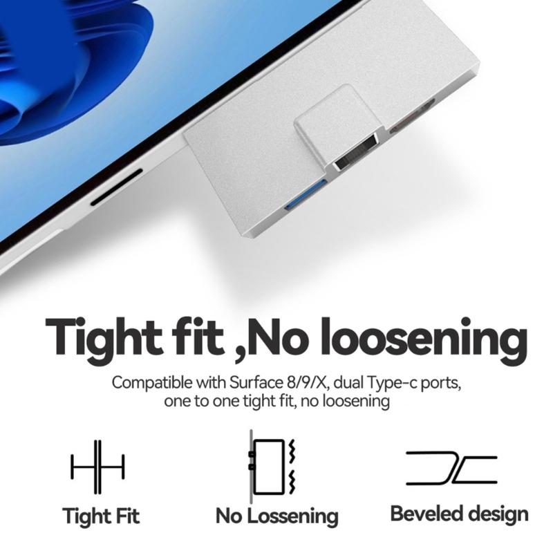 Хаб для    /8/9 - USB 3.0, RJ45, Кардридер, PD 100 Вт и 4K Выход
