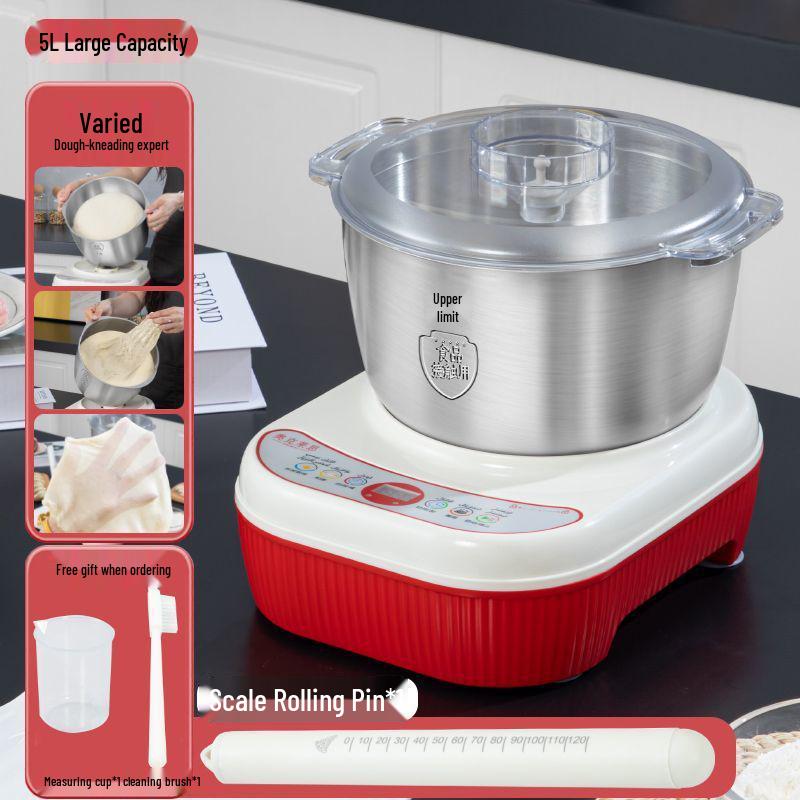 Автоматический электрический миксер для теста: Многофункциональный инструмент для замешивания, взбивания и ферментации для домашних кулинаров