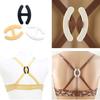 Women Webbing Bra Buckles Shadow-Shaped Buckle Bra Clip Strap Holders 3 PCS