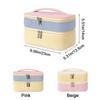Zipper Closure Double-layer Storage Bag Large Capacity Handheld Toilet Bag  Daily Use