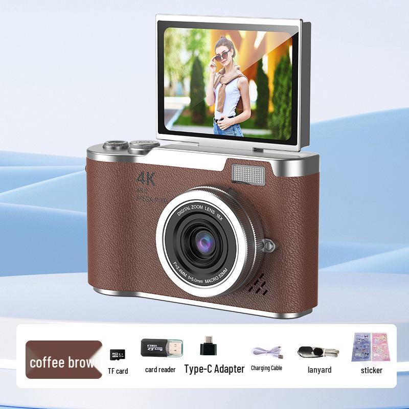 HD Ретро 4K Цифровая Камера для Детей - Портативная Игрушка для Фотографии и Подарок для Кампуса