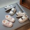 Детская обувь для малышей весна и осень женская 0 1-2 года детская нескользящая обувь на мягкой подошве мужчины и дети дышащие одинарные туфли младенцы и тодд