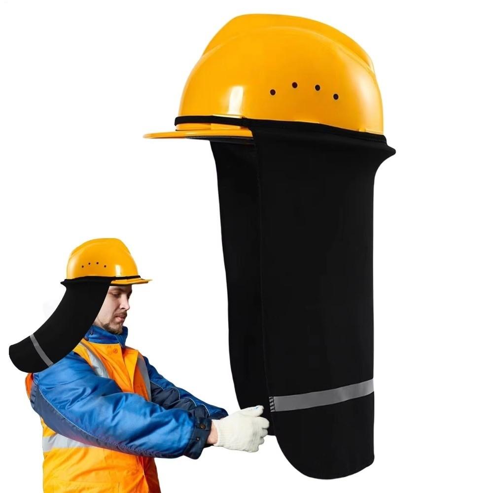 Breathable Hard Hat Sun Shade With Reflective Stripe Face and Neck Protection Work Accessory