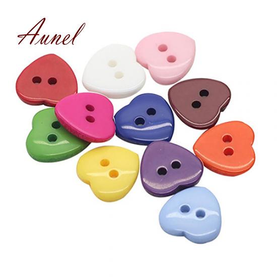 Пуговицы в виде сердечек. 100 шт