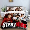 Постельное белье KPOP Пододеяльник Наволочка S-Stray-K-Kids Комплект для кровати Взрослый Мальчик Девочка Декор спальни Детский подарок Односпальный Двуспальный Большой размер