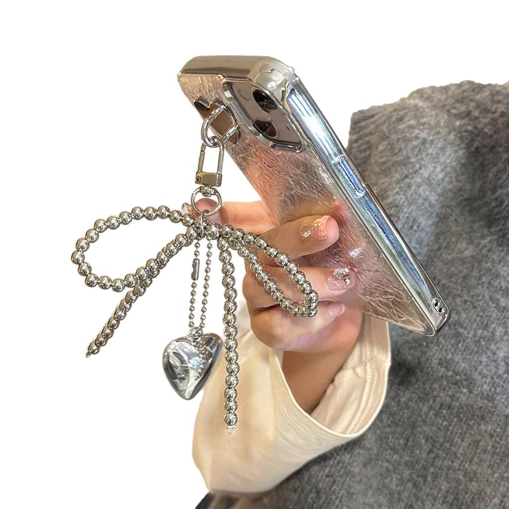 Брелок в виде сердца с бантом из бисера, милые украшения, брелок, украшение для рюкзака, сумки, подвеска, подарок для девочек и женщин