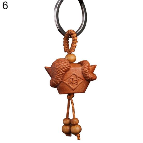 Резьба деревянный кулон брелок для ключей сумка висит декор подарок