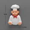 Мультяшный креативный хлеб шеф-повар магнит на холодильник 3d магниты на холодильник Мультяшные персонажи наклейки на холодильник украшения дома подарки