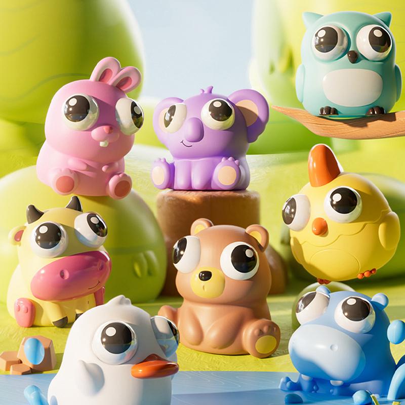 Игрушки-фигурки Pop Eye Squeeze для сенсорных игрушек с изображением животных из мультфильмов, забавные новинки, игрушки-фиджет для снятия стресса, тревожности, прыгающие игрушки для глаз, подарки для детей и взрослых