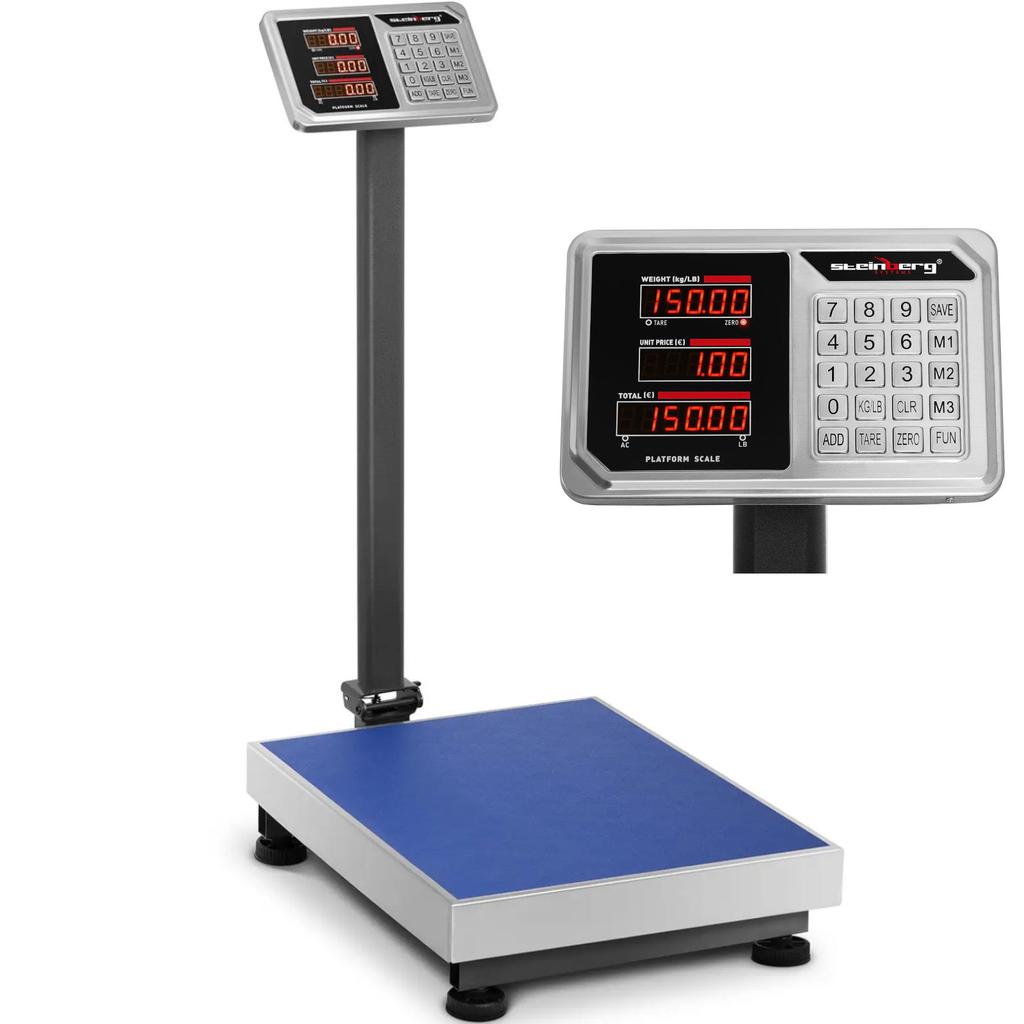 LED Counting Warehouse Platform Scale 45 x 60 cm 150 kg 20 g