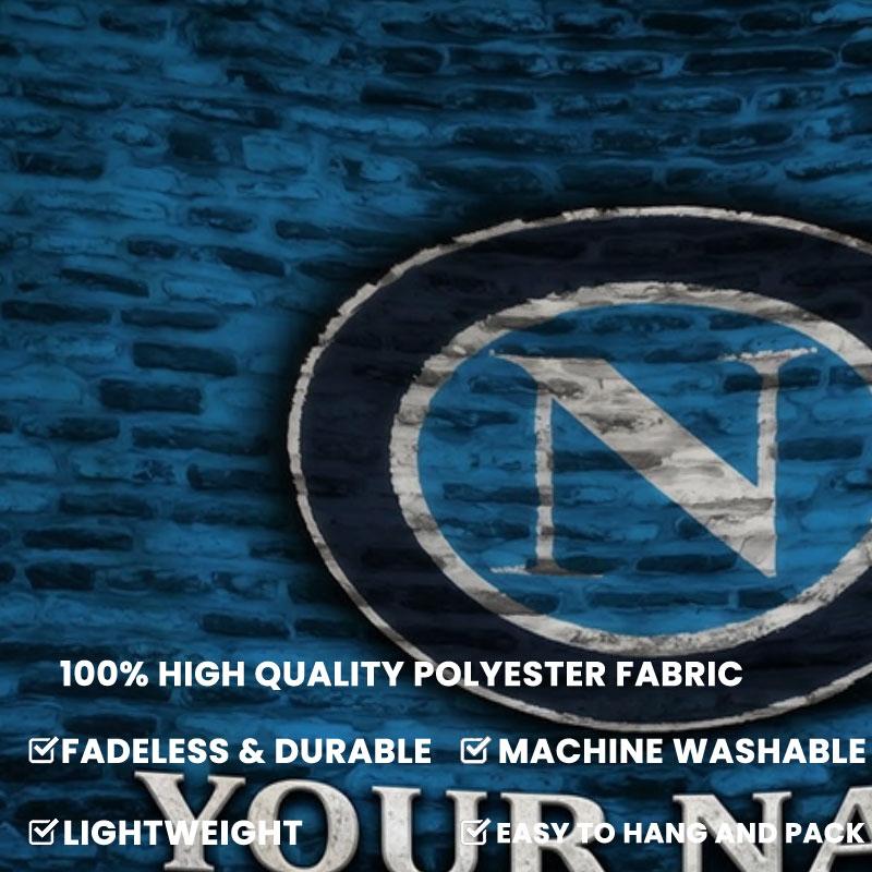 SSC Napoli Custom Name Wall Tapestry Aesthetic Wall Hanging Printed Fabric Blanket Decorative Tapestries for Bedroom Living Room Home Decor