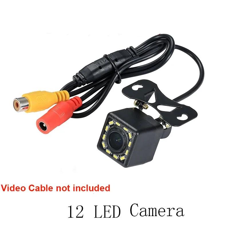 Wide Angle HD Car Rearview Camera Rear View Video Vehicle Cameras Backup Reverse Camera 12 LED Night Vision Parking Camera