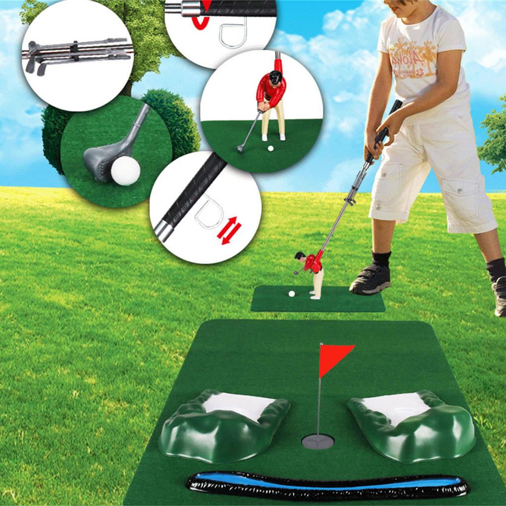 Mini Indoor Golf Game Funny Golf Games Mini Golfer Set Golf Accessories Set Mini Golf Course Indoor Play Gift For Kids