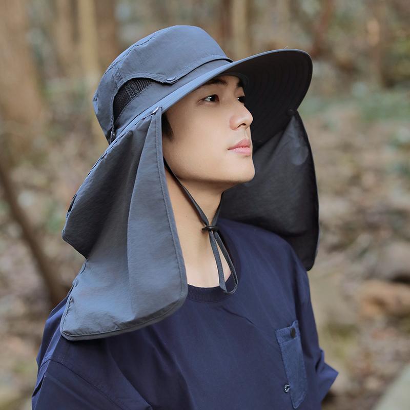 Breathable Outdoor Cycling Neck Cover Men Women Anti Sun Hiking Bucket Hat