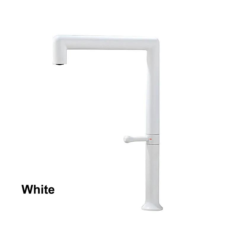 Kitchen Sink Faucet White/Brushed Gold/Gunmetal/Rose Gold/Brushed Kitchen Hot And Cold Mixer Rotatable Stainless Steel Tap