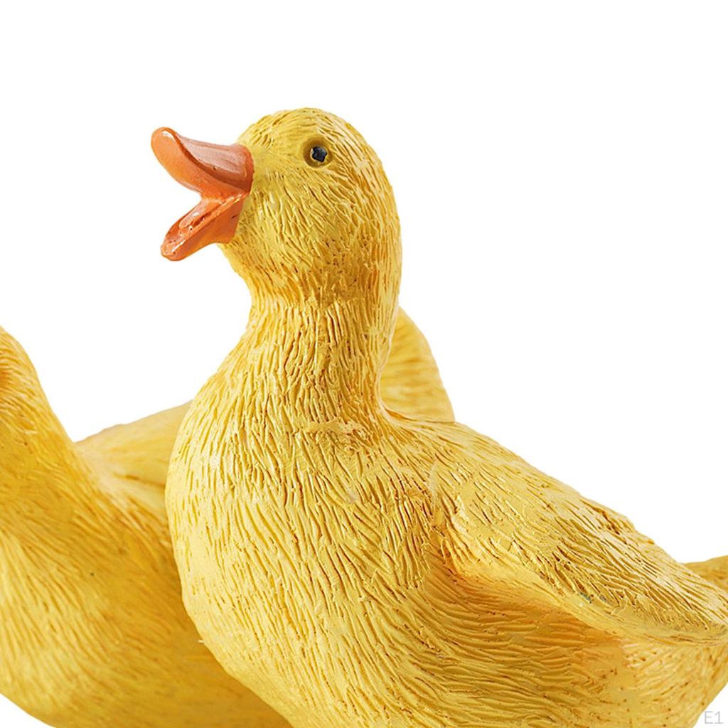 Статуэтка утки из смолы, скульптура, украшение для заднего двора, пруда, утки, украшение для полки