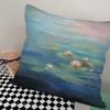 1 шт. Наволочка Клод Моне Квадратная Спальня Диван Досуг Комфортная Подушка Автомобиль Гостиная Домашнее Украшение