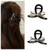 Ins Metal Bow Claw Clip Korean Style Bow Crab Clip Elegant Bow Hair Claw Party