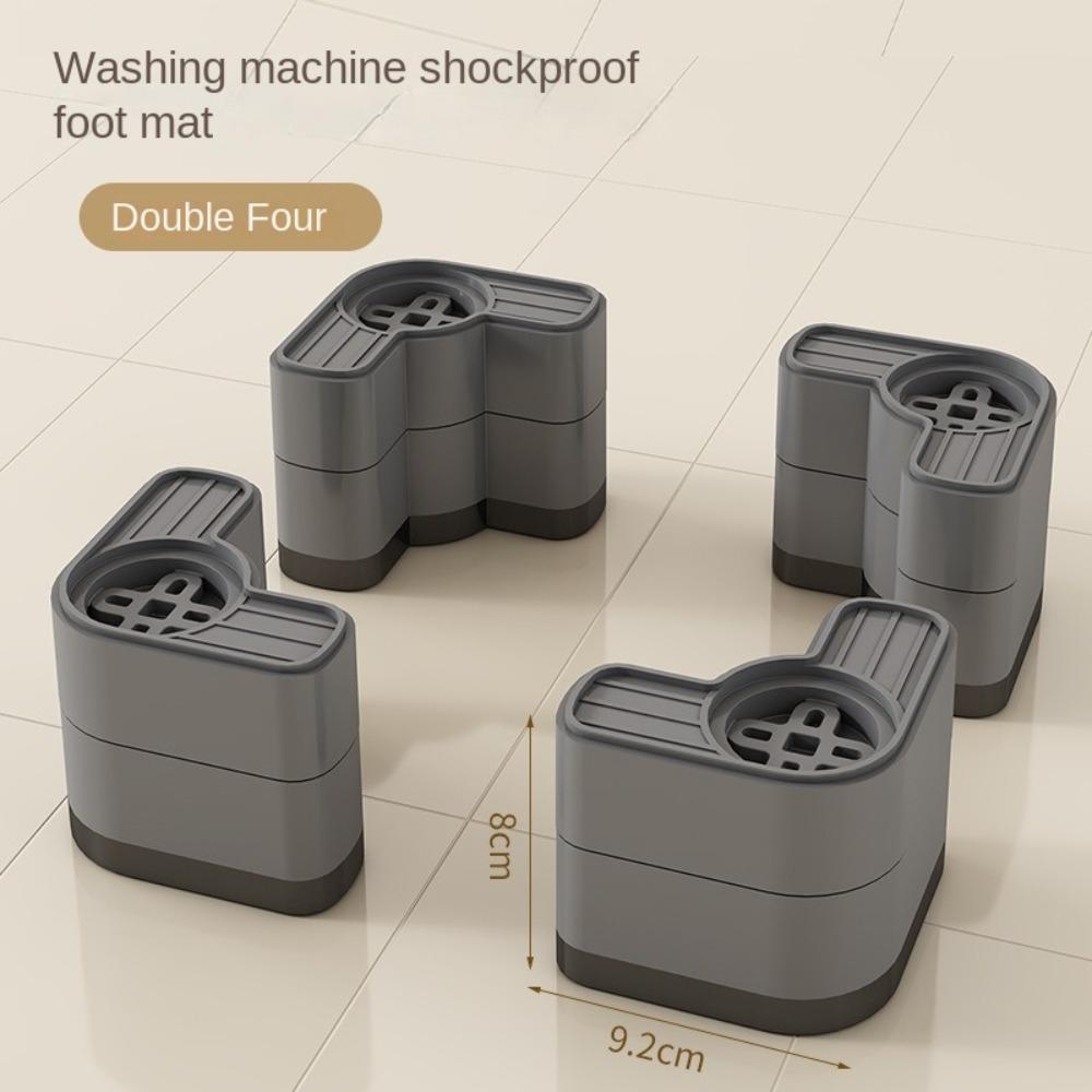 4pcs Shock-absorbing Washing Machine Foot Pad Height Increasing Furniture Raised Base Cabinet