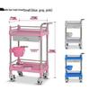 Stainless Steel & ABS Silent Medical Trolley