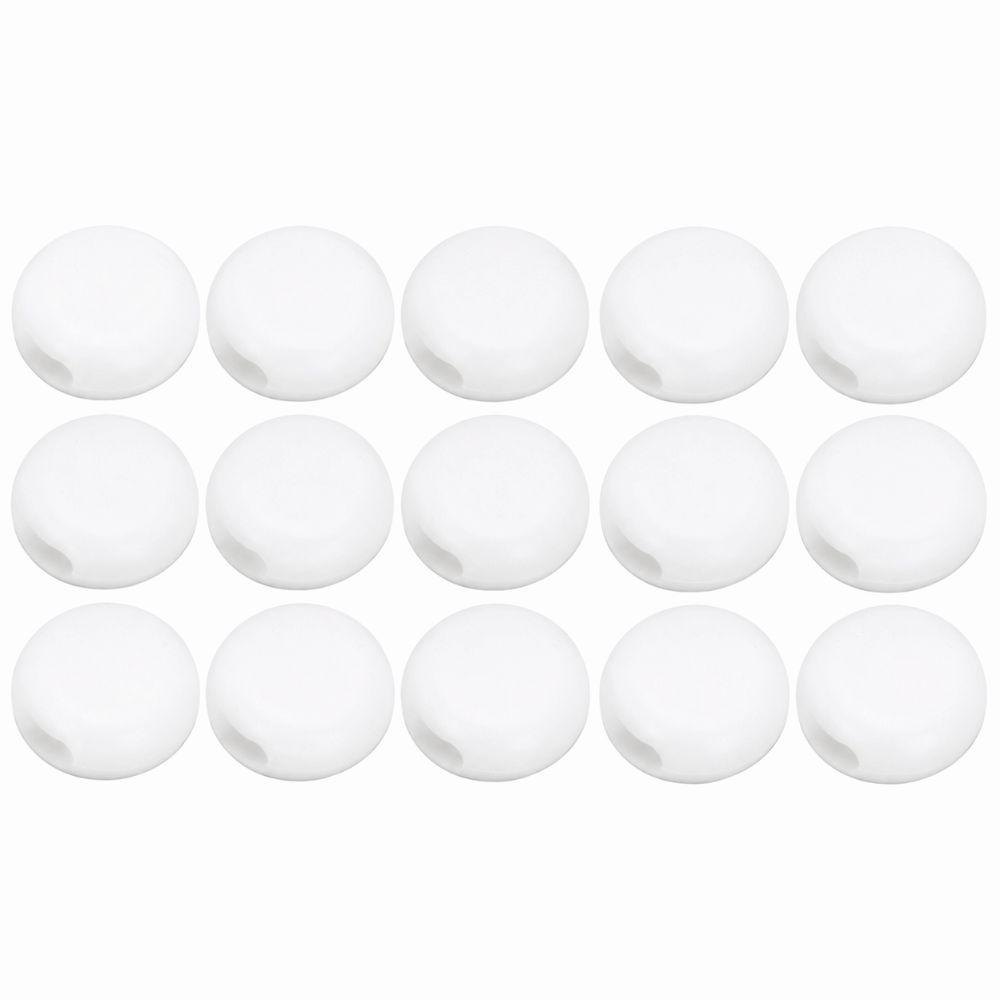 400pcs Black White Color Silicone Toggles Buckle Adjustment Buckle Clip DIY Crafts Supplies