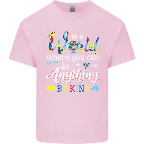 Unisex Cotton T-shirt Autism In a World Be Kind Autistic ASD Kids T-Shirt Boys Girls