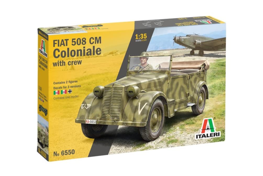 Italeri Tamiya Военная Серия 6550 Fiat 508 CM Coloniale водитель Пластиковая модель 38550 IT6550 (ИТАЛЕРИ) 1/35 Нет. (с фигурой)
