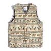 Vest for Women Cotton Sleeveless Tops Printed Vest Oversize Casual Sleeveless Coat Buttons Camisole Vest