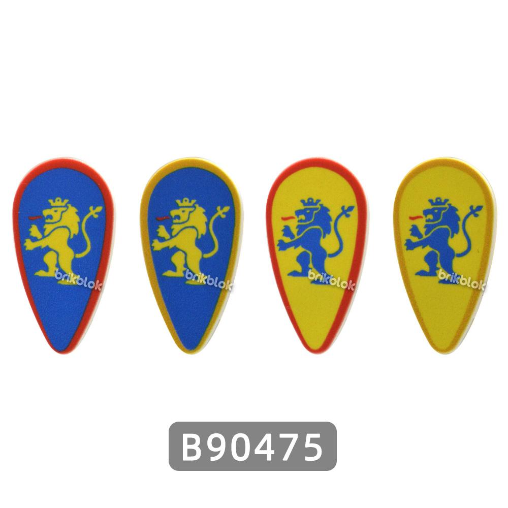 MOC Classic Castle Printed Building Block Toy Kite Shields Flag Mat European Medieval Age Castle Series for Figures