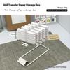 Colorful 10 Grid Nail Art Foil Organizer Box for Professional Transfer Paper Storage Compact Display Home Salon Setup