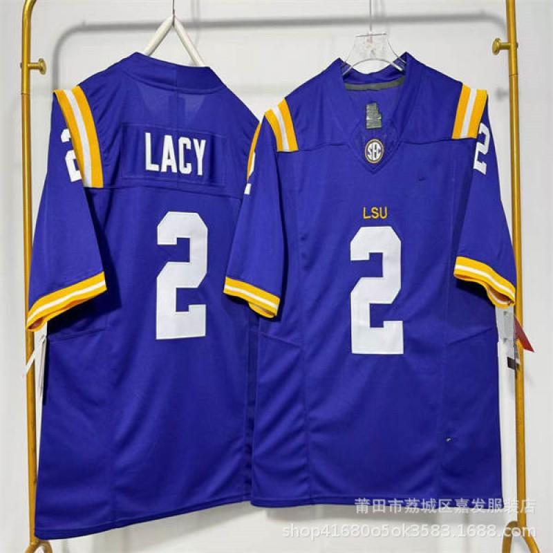 LSU Tigers NCAA College Football Practice Jersey Mens Cotton Sportswear Rugby Fan Wear Fall