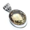 Natural Smoky Quartz Gemstone 925 Solid Sterling Silver Gift Pendant 1.42" J0p58