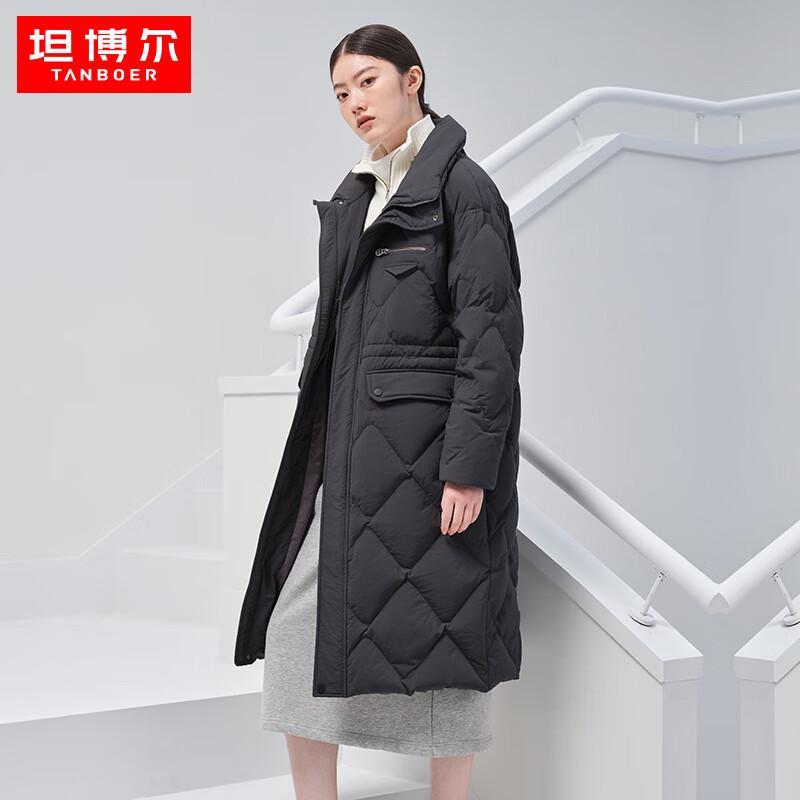 Женский стеганый пуховик Tanbor с длинным воротником-стойкой TD336836