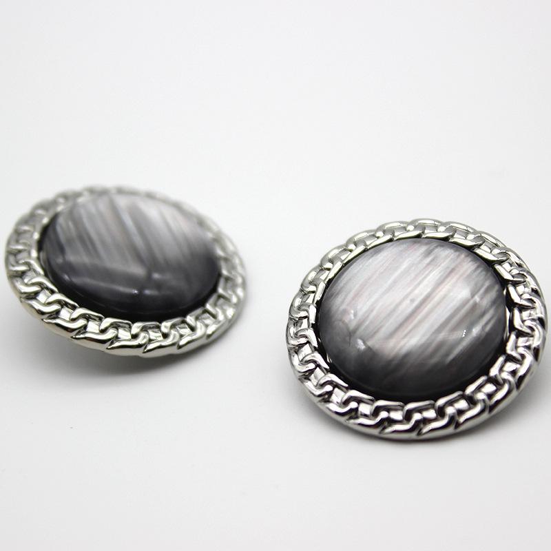 Estudi Pearl Матовый Металлический Пуговица Свитер Куртка Аксессуары Для Волос Веревочный Декор