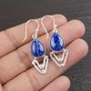 Lapis Lazuli Earrings Handmade Jewelry, 925 Solid Sterling Silver Earrings Designer Gemstone Jewelry Earrings, Gift For Mom