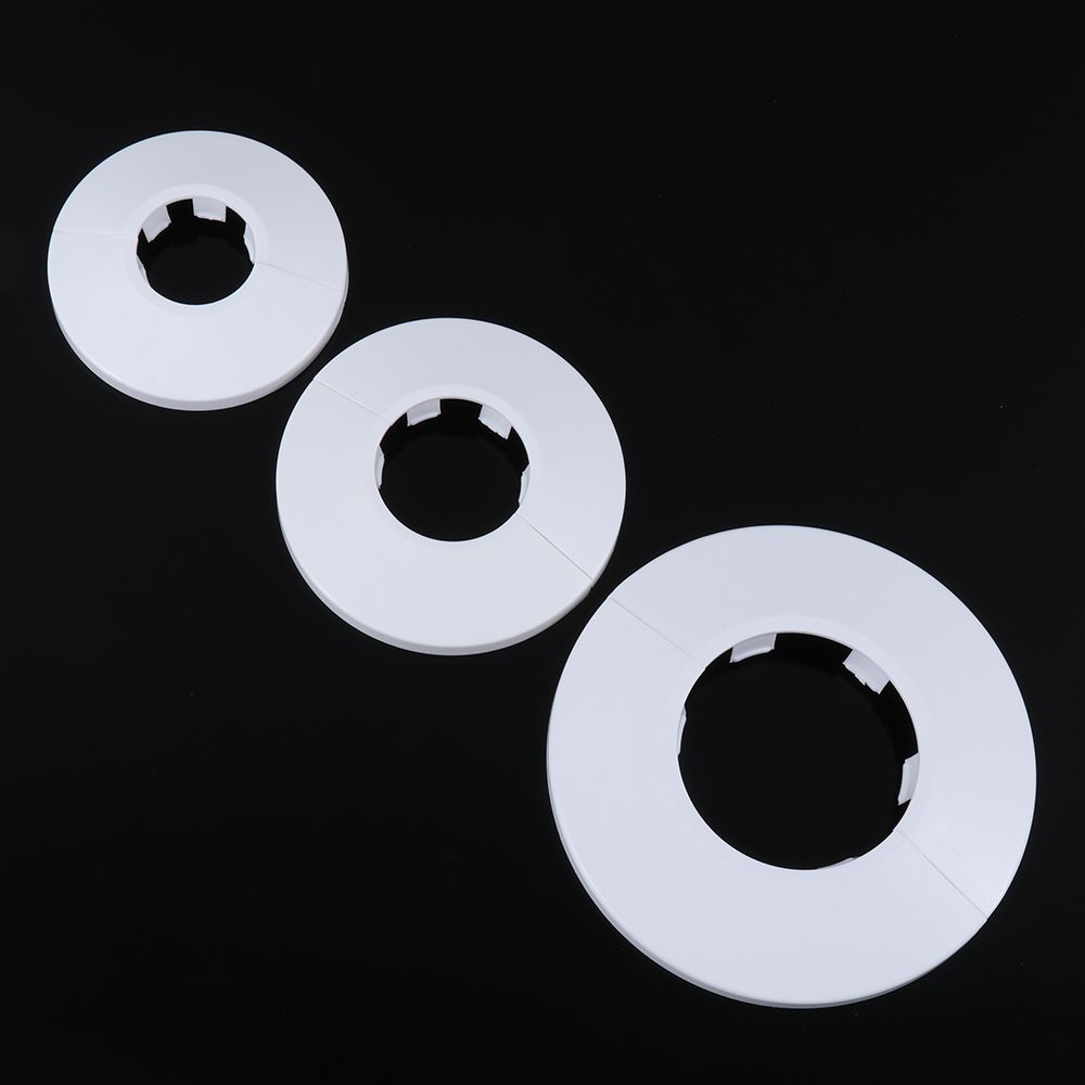 1Pc Plastic Wall Hole Pipe Collars Cover Shower Faucet Angle Valve Pipe Plug Decoration Cover Kitchen Bathroom Faucet Accessory