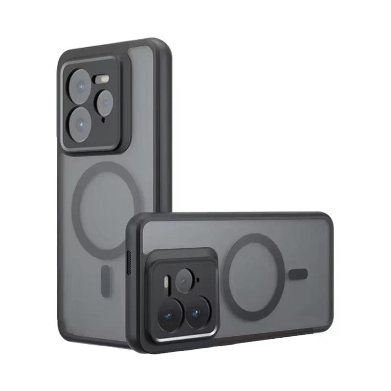 Для OPPO Realme GT 7 Pro Магнитный акриловый матовый чехол Magsafe Для Realme GT 7 Pro Противоударная прозрачная крышка