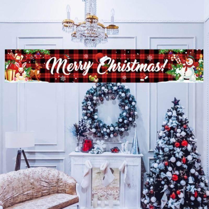 300cm Christmas Outdoor Banner Flag Merry Christmas Decoration for Home Xmas Ornament Gift Happy New Year 2024