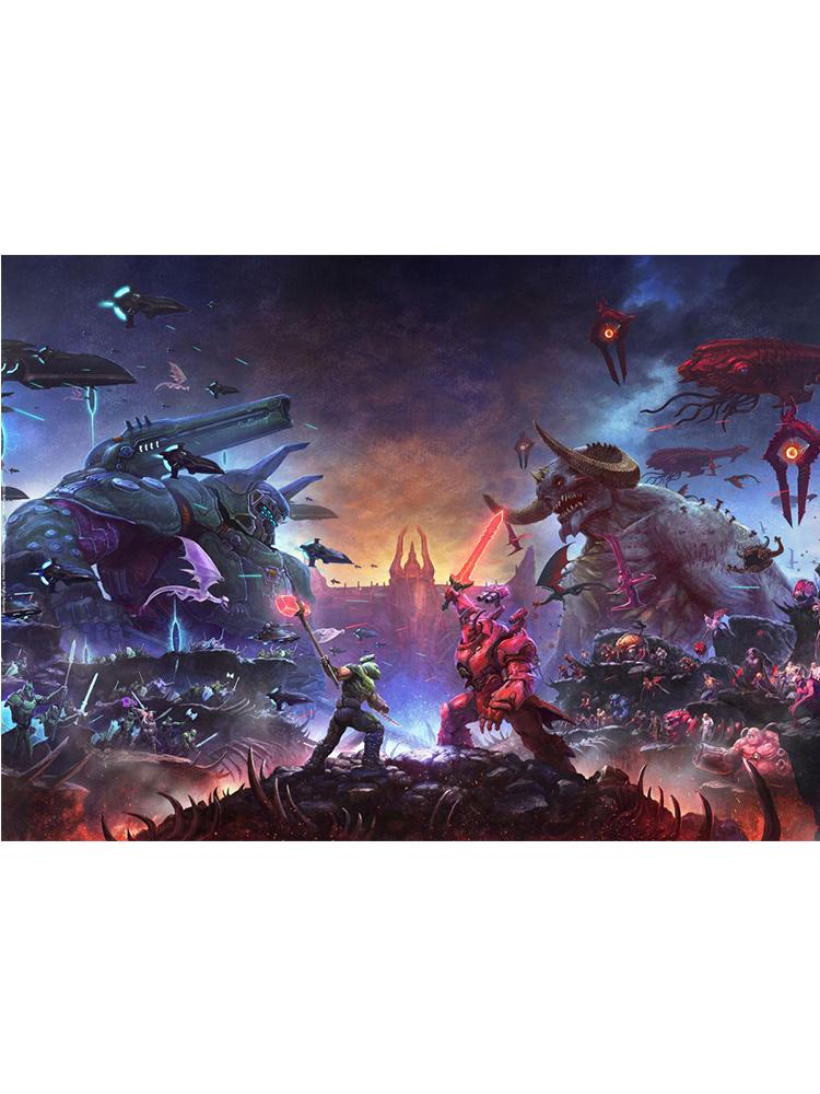 Игра DOOM видео классический игровой постер настенная живопись на холсте картины для гостиной домашний декор принты плакаты